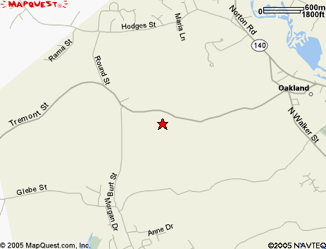 Map of 172 Dean Street, Taunton, MA